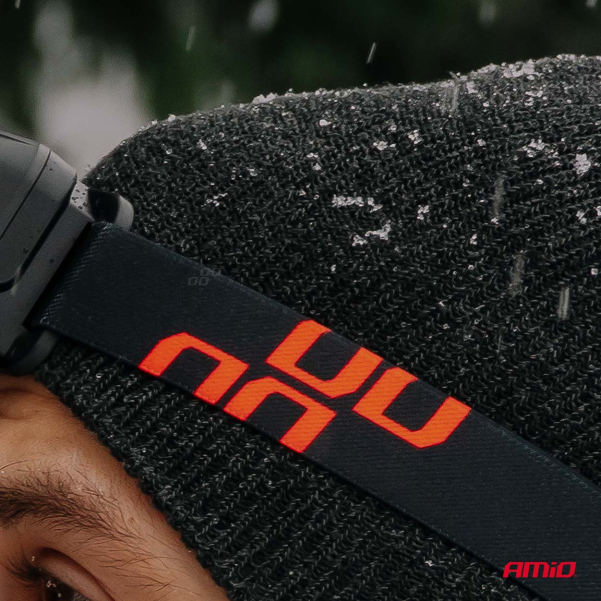 Akumuliatorinis LED galvos žibintas COB su judesio jutikliu, 1800 mAh AMIO-04666