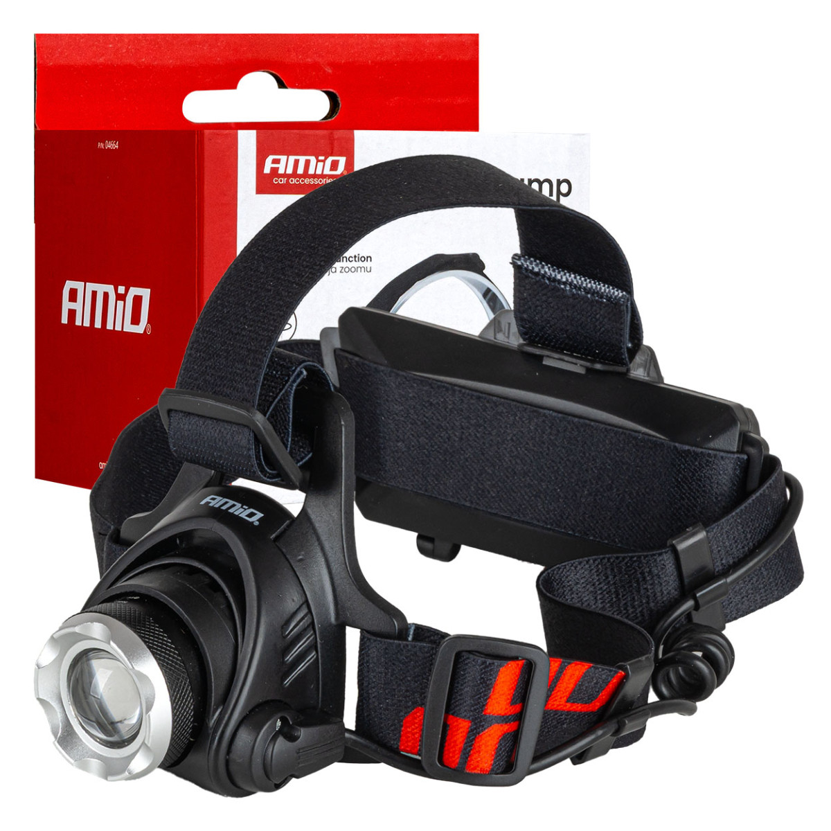 Akumuliatorinis LED galvos žibintas T6 3600mAh AMIO-04664