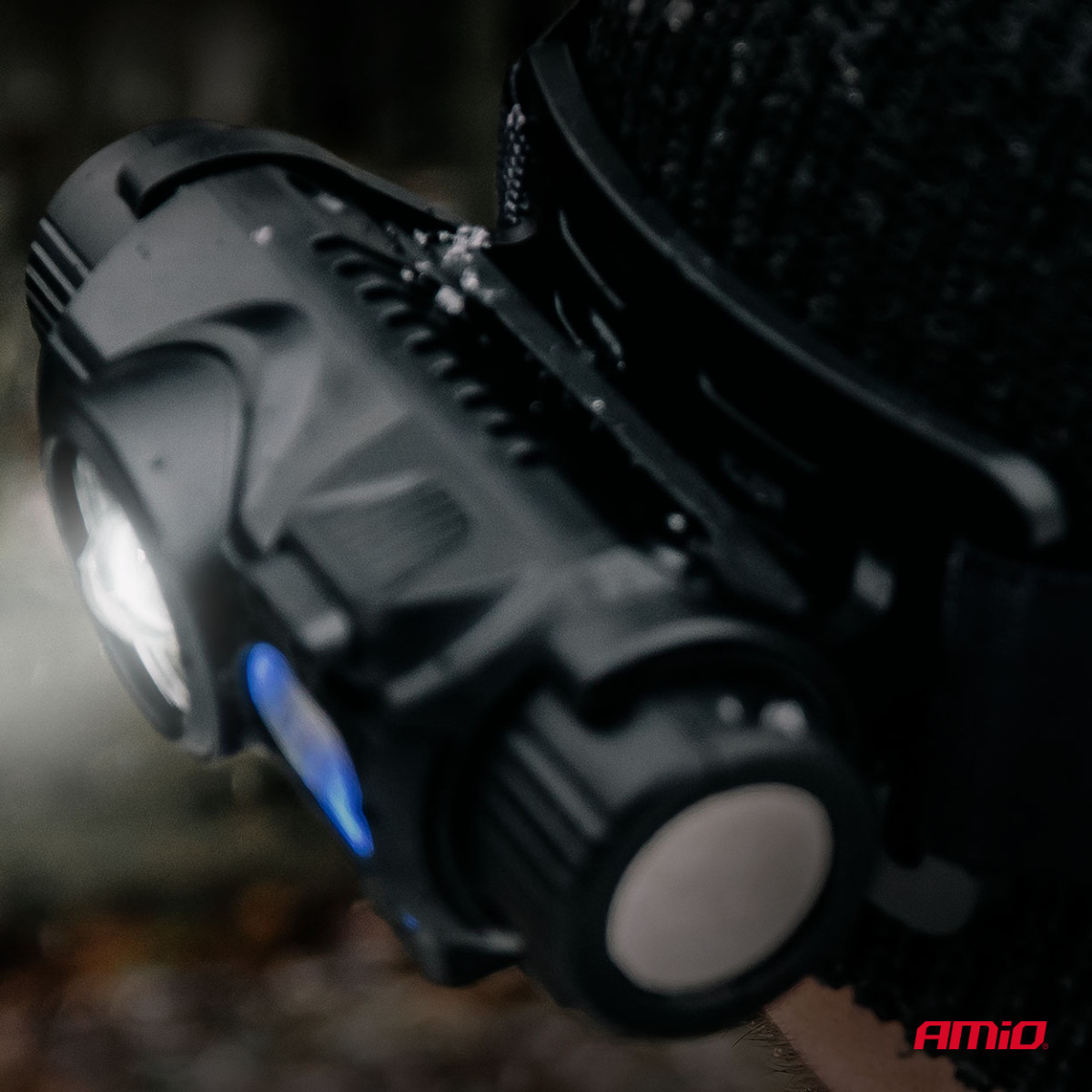 Akumuliatorinis LED galvos žibintas XPG+COB 1200mAh AMIO-04662