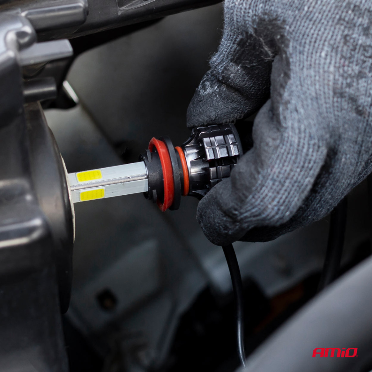 LED žibintų lemputės COB Series H1 AMiO-02842