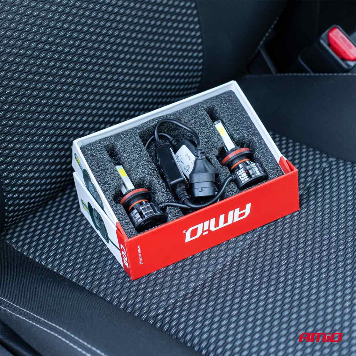 LED žibintų lemputės COB Series H1 AMiO-02842