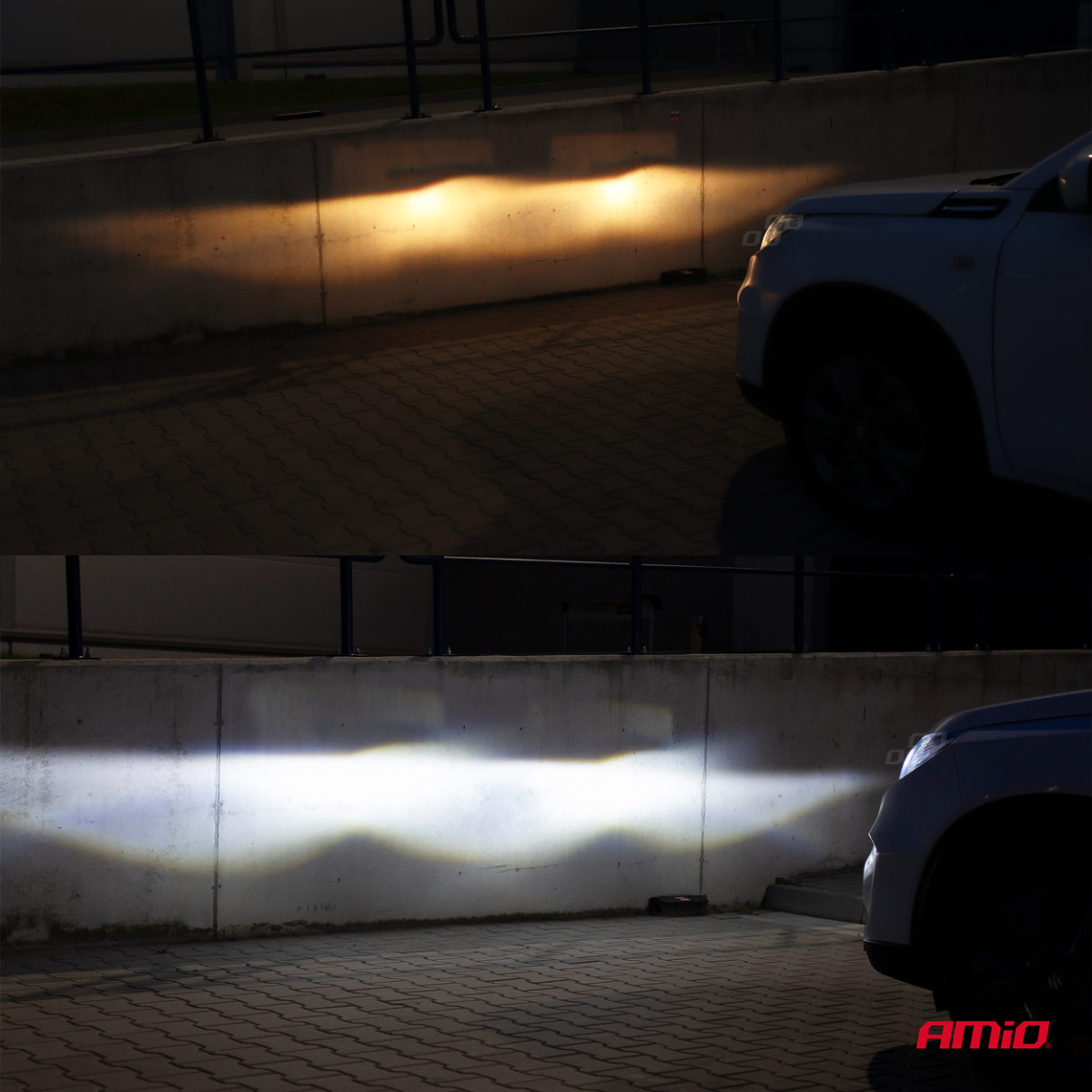 LED žibintų lemputės COB Series H1 AMiO-02842