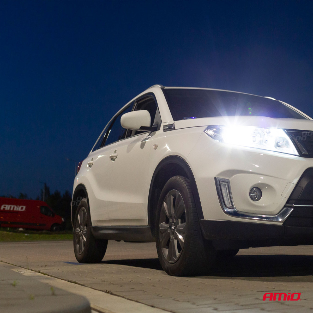 LED žibintų lemputės COB Series H7 AMiO-02844