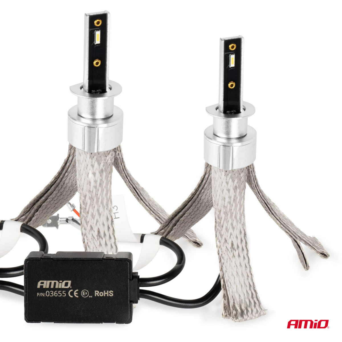 LED žibintų lemputės FLEX+ Series H1 canbus 6000K 12-24V AMIO-03655