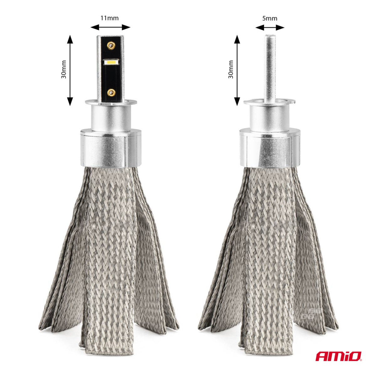 LED žibintų lemputės FLEX+ Series H3 canbus 6000K 12-24V AMIO-03656