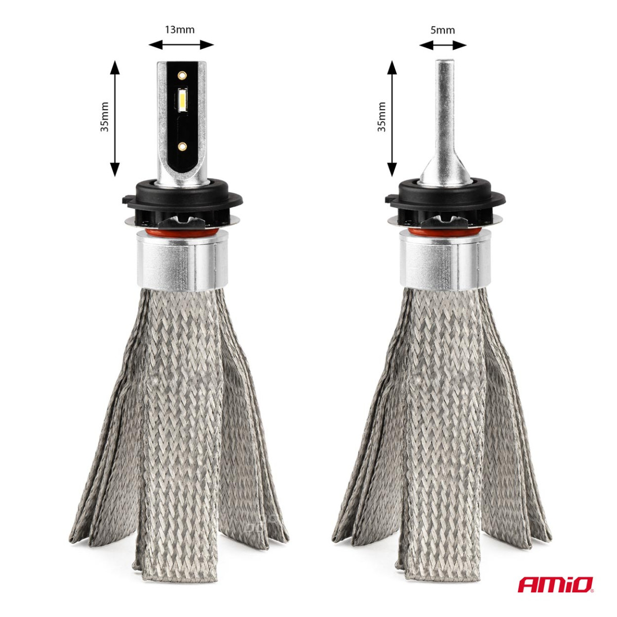 LED žibintų lemputės FLEX+ Series H7-6 canbus 6000K 12-24V AMIO-03662