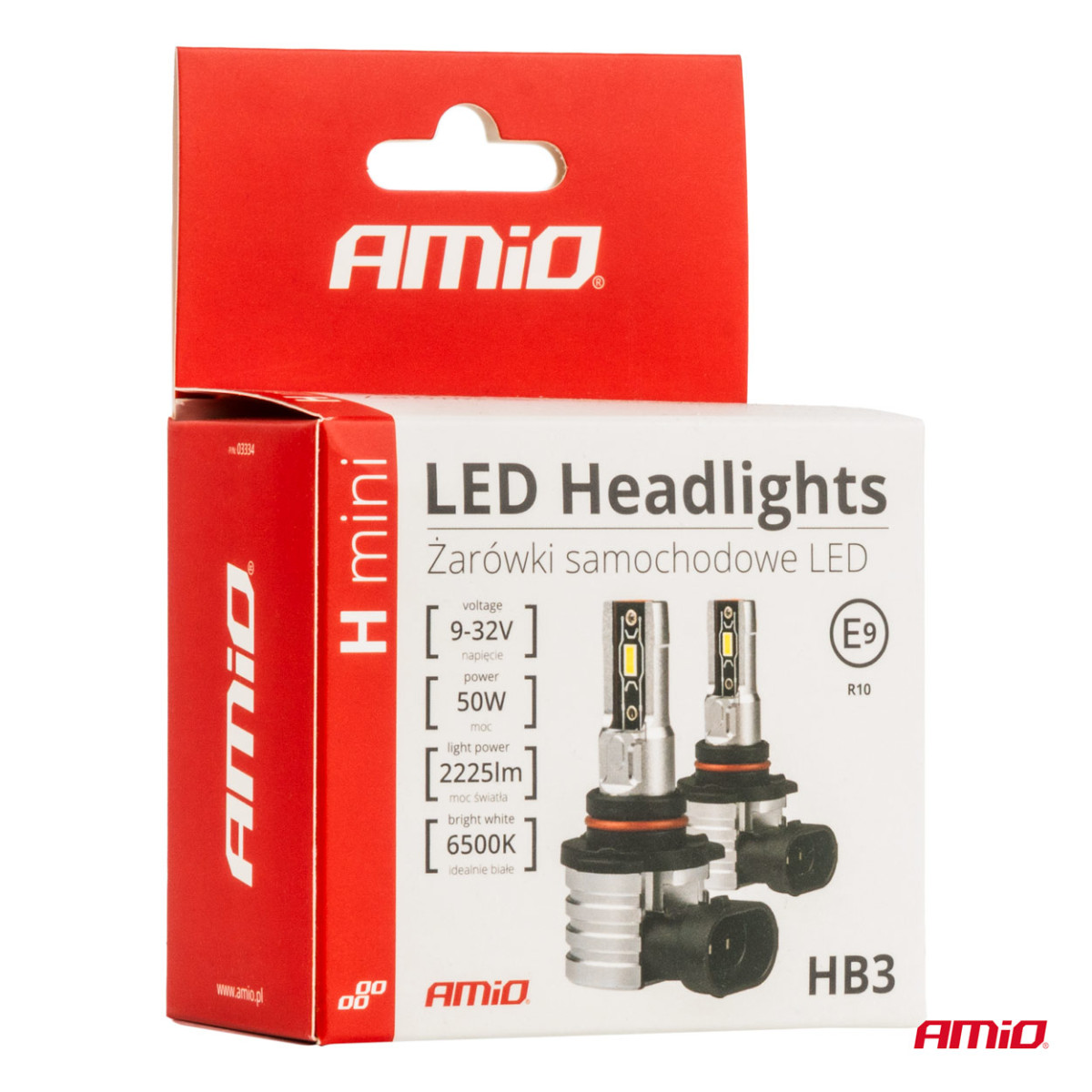 LED žibintų lemputės H-mini Series HB3 9005/HIR1 9011/H10 AMiO-03334