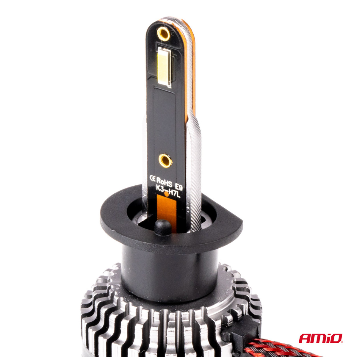 LED žibintų lemputės K3 Series H1 12V 6000K canbus AMIO-03680