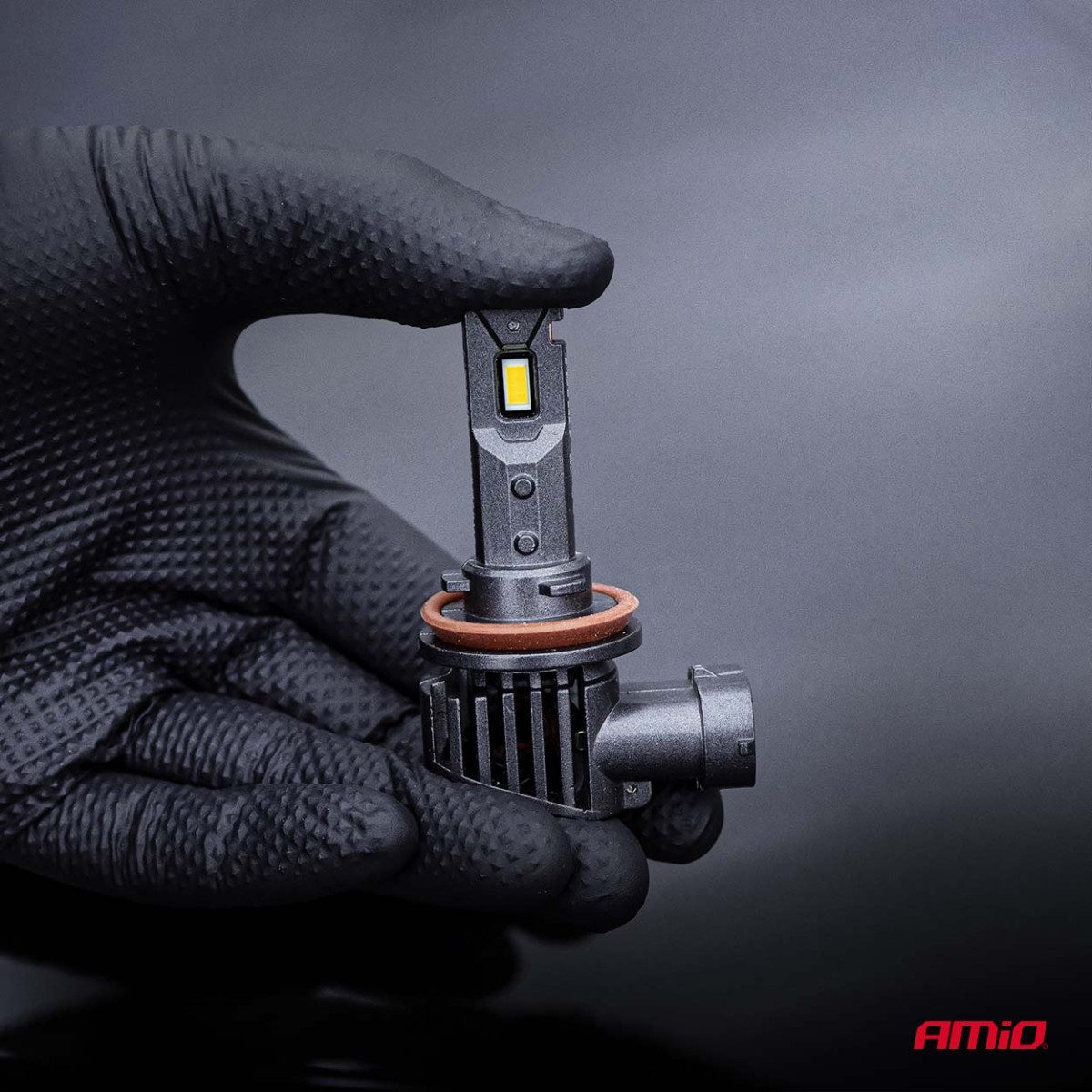 LED žibintų lemputės F25 SILVER FULL CANBUS H8/H9/H11/H16 62W 12V 24V AMIO-04705