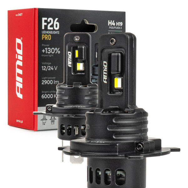 LED automobilinės lemputės H4/H19 F26 PRO LumiTec LIMITED +130% DUO FULL CANBUS 12V/24V AMIO-04871