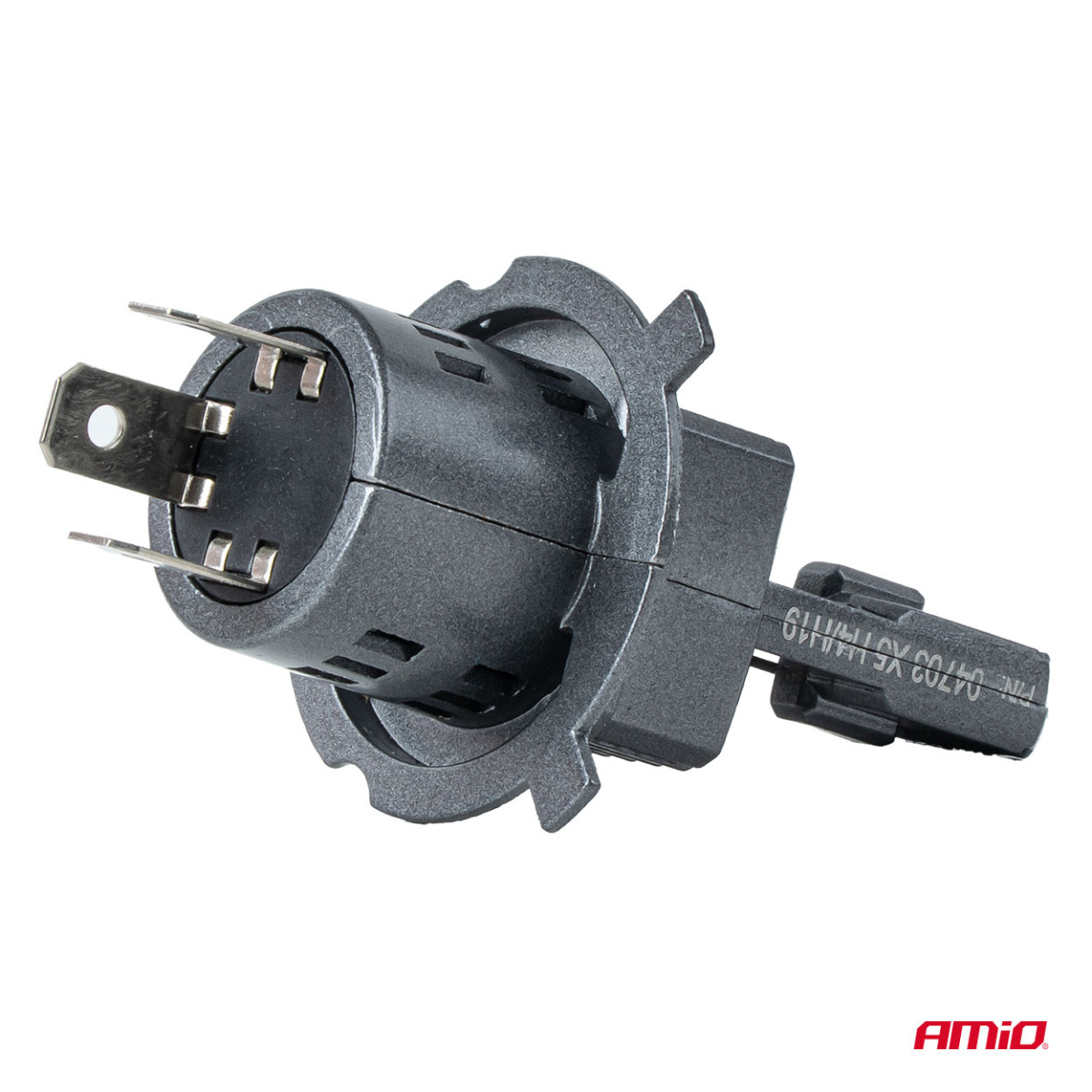 LED žibintų lemputės F25 SILVER FULL CANBUS H4/H19 54/58W 12V 24V AMIO-04703