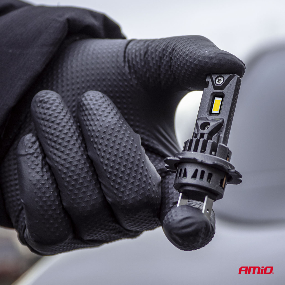 LED žibintų lemputės F25 SILVER FULL CANBUS H7/H18 62W 12V 24V AMIO-04704