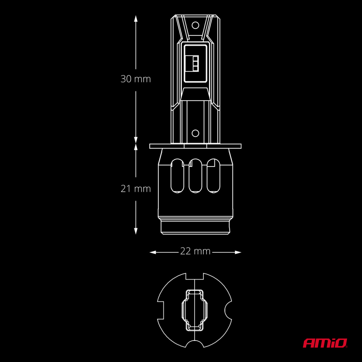 LED automobilinės lemputės H3 F26 PRO LumiTec LIMITED +130% DUO FULL CANBUS 12V/24V AMIO-04870