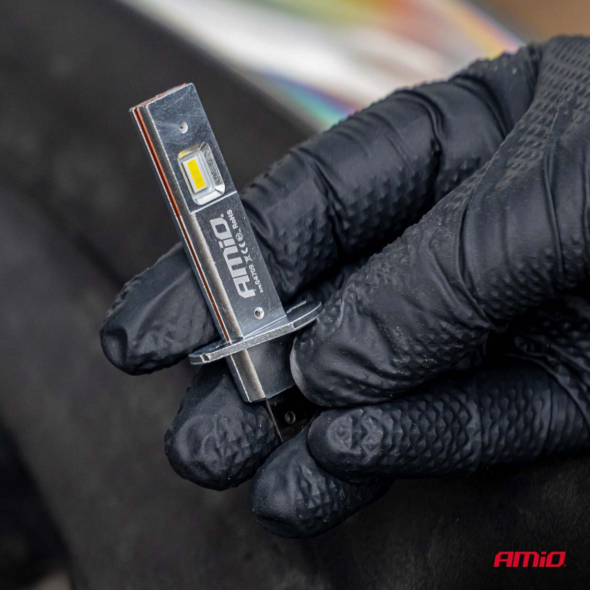 LED žibintų lemputės H25 CANBUS H1 12V 20W AMIO-04709