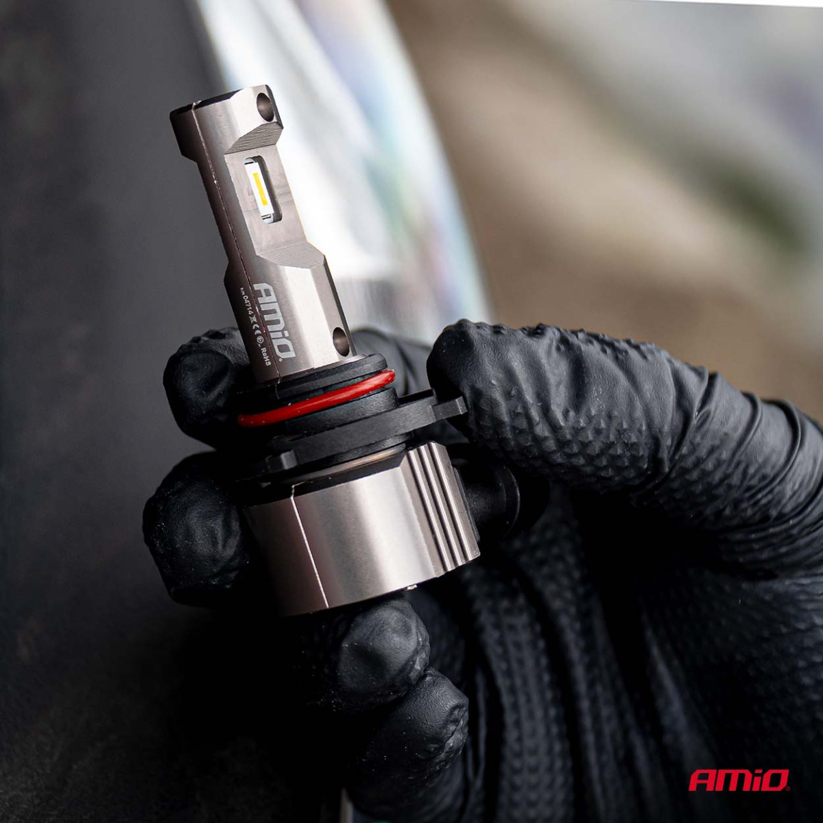 LED žibintų lemputės H25 CANBUS HB3 9005 12V 31W, AMIO-04714