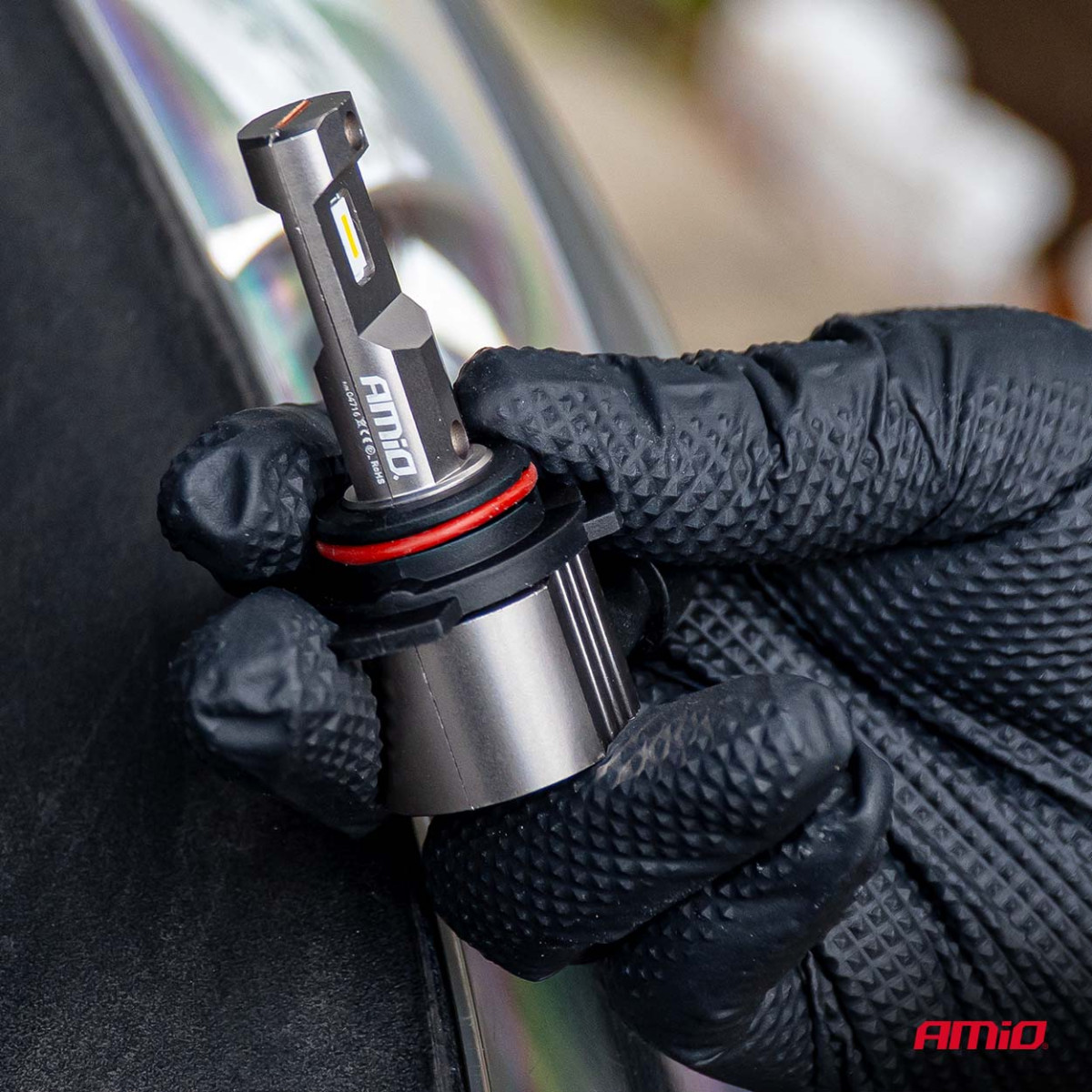 LED žibintų lemputės Series H25 CANBUS HIR2 9012 12V 31W, AMIO-04716