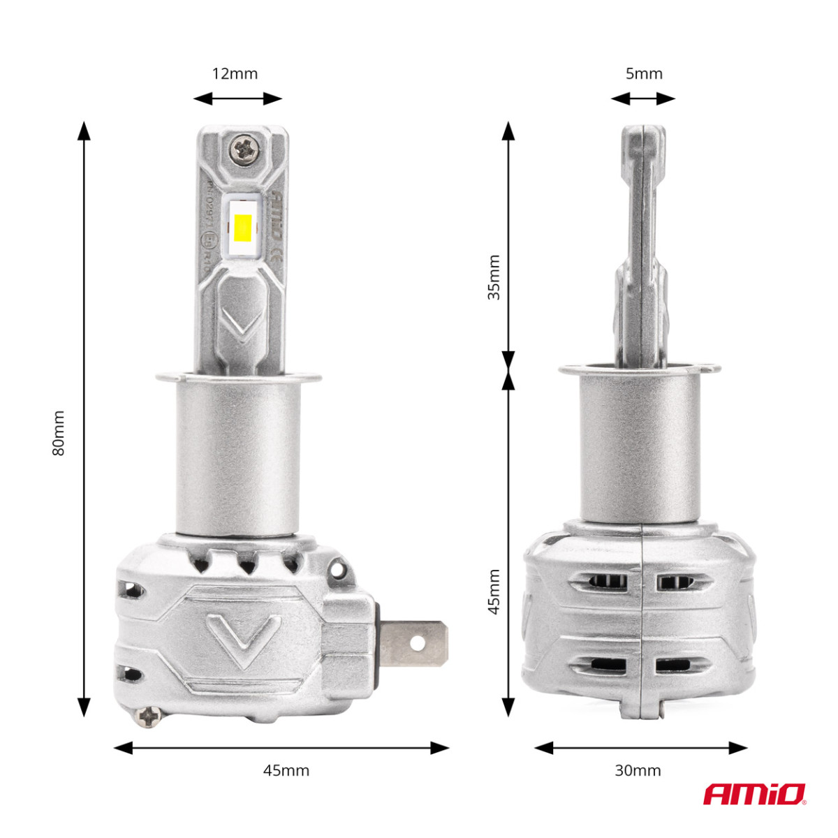 LED žibintų lemputės X2 Series H3 AMiO-02971