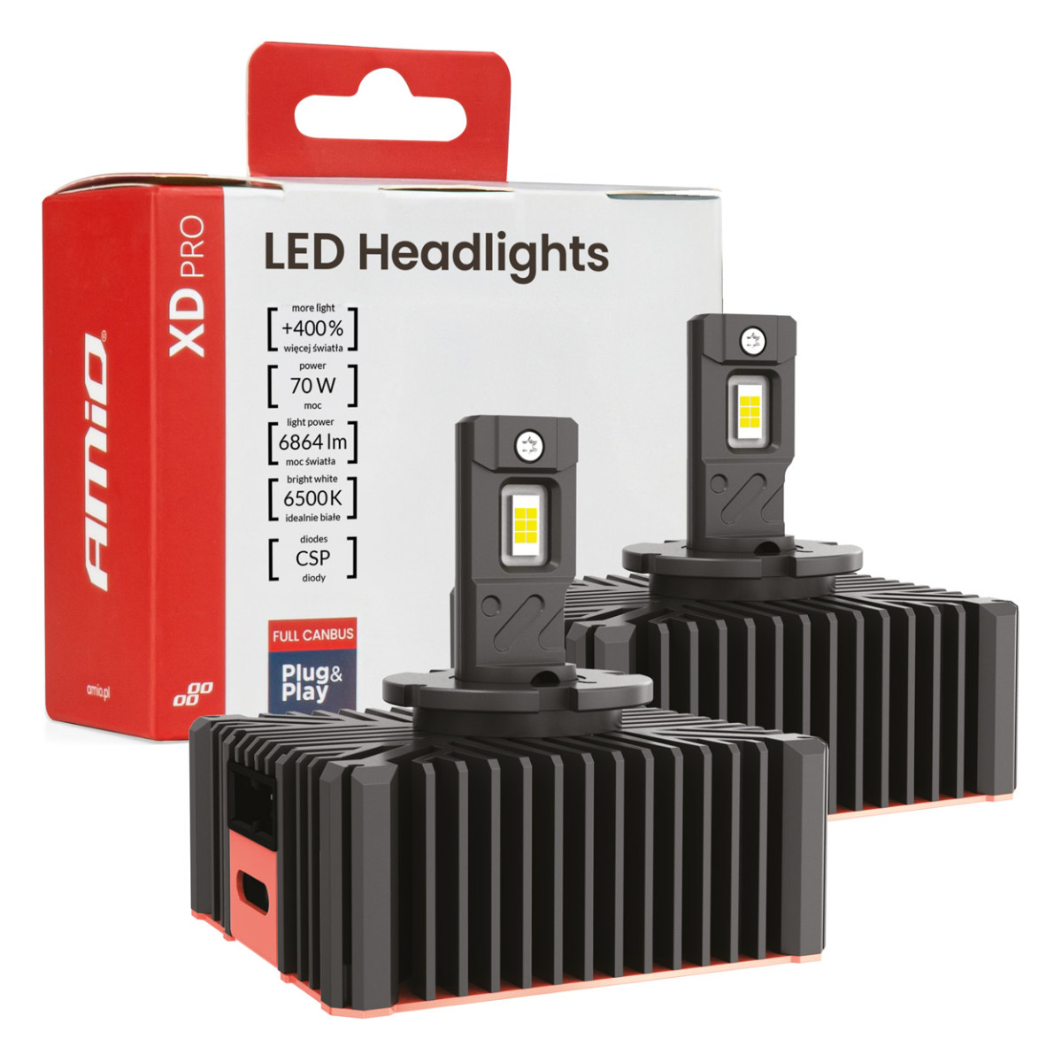 LED žibintų lemputės XD PRO D5S FULL CANBUS AMIO-04683