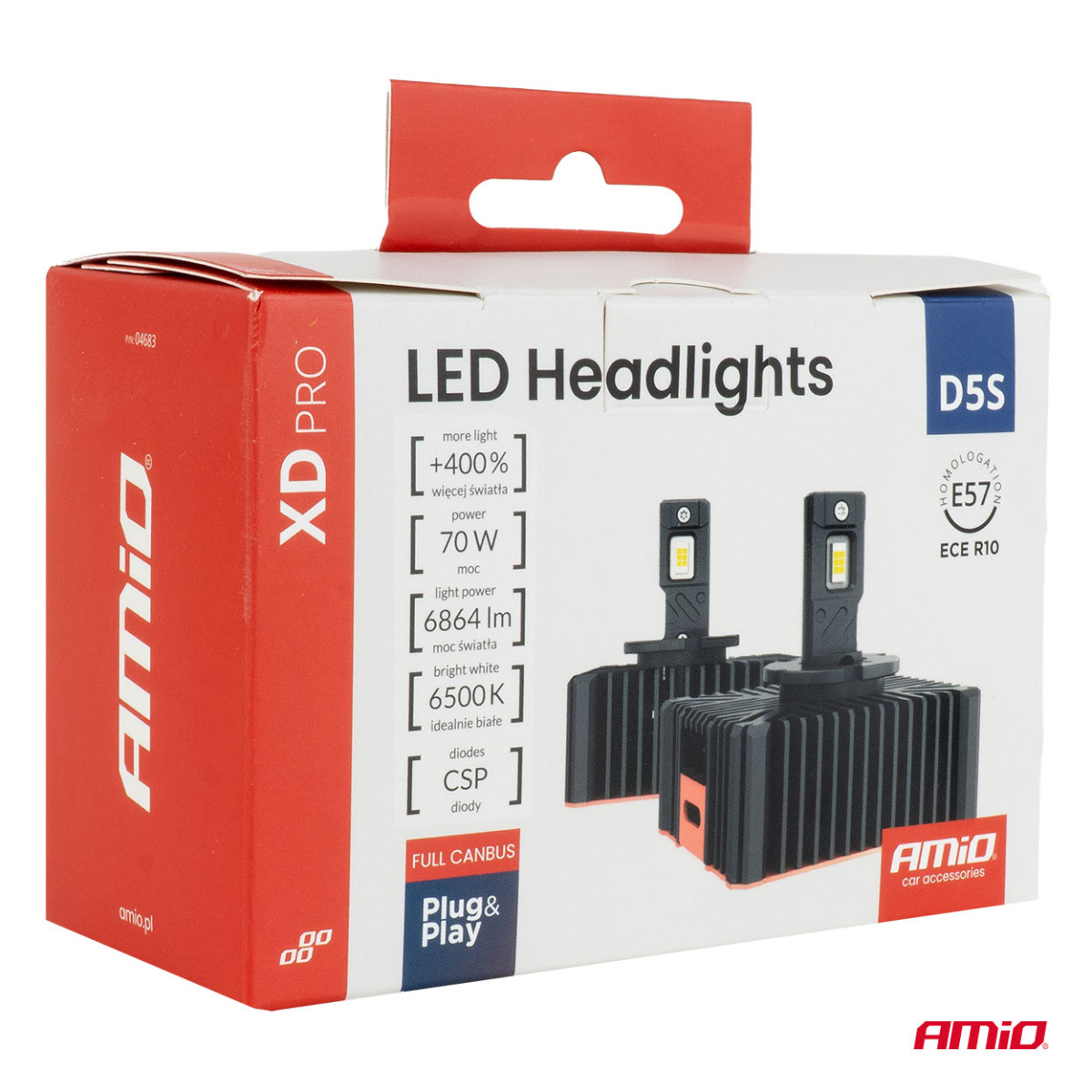 LED žibintų lemputės XD PRO D5S FULL CANBUS AMIO-04683