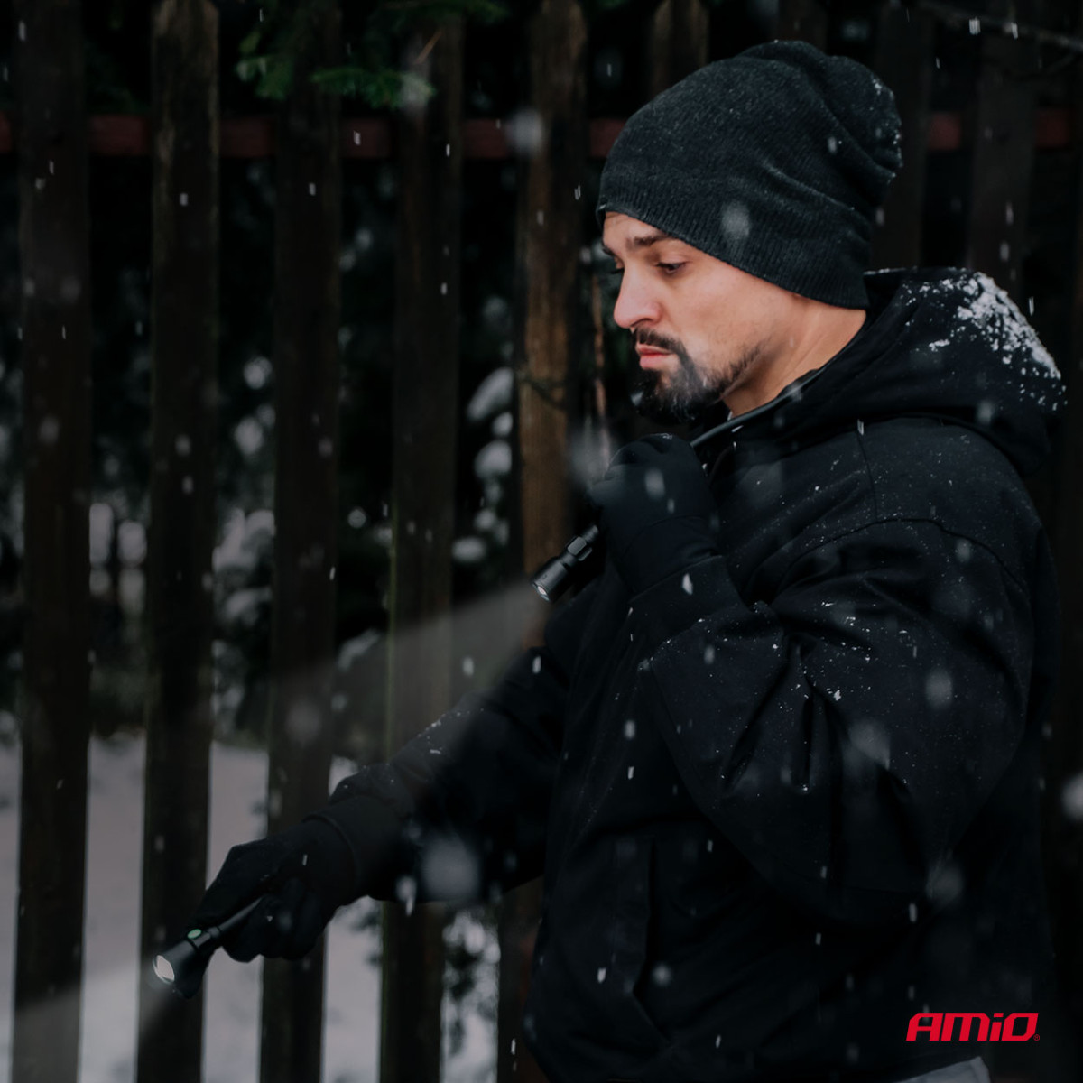 Akumuliatorinė LED inspekcinė lempa ant kaklo 2×P50 1000 mAh AMIO-04671