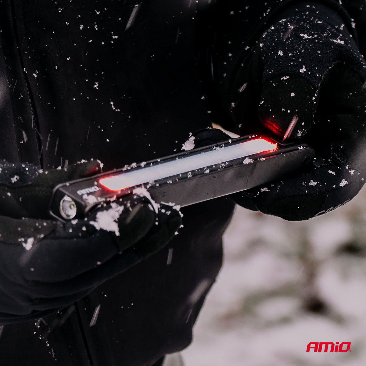 LED inspekcinių žibintų rinkinys, 10 vnt., akumuliatoriniai XTE + SMD, 600 mAh, AMIO-04670