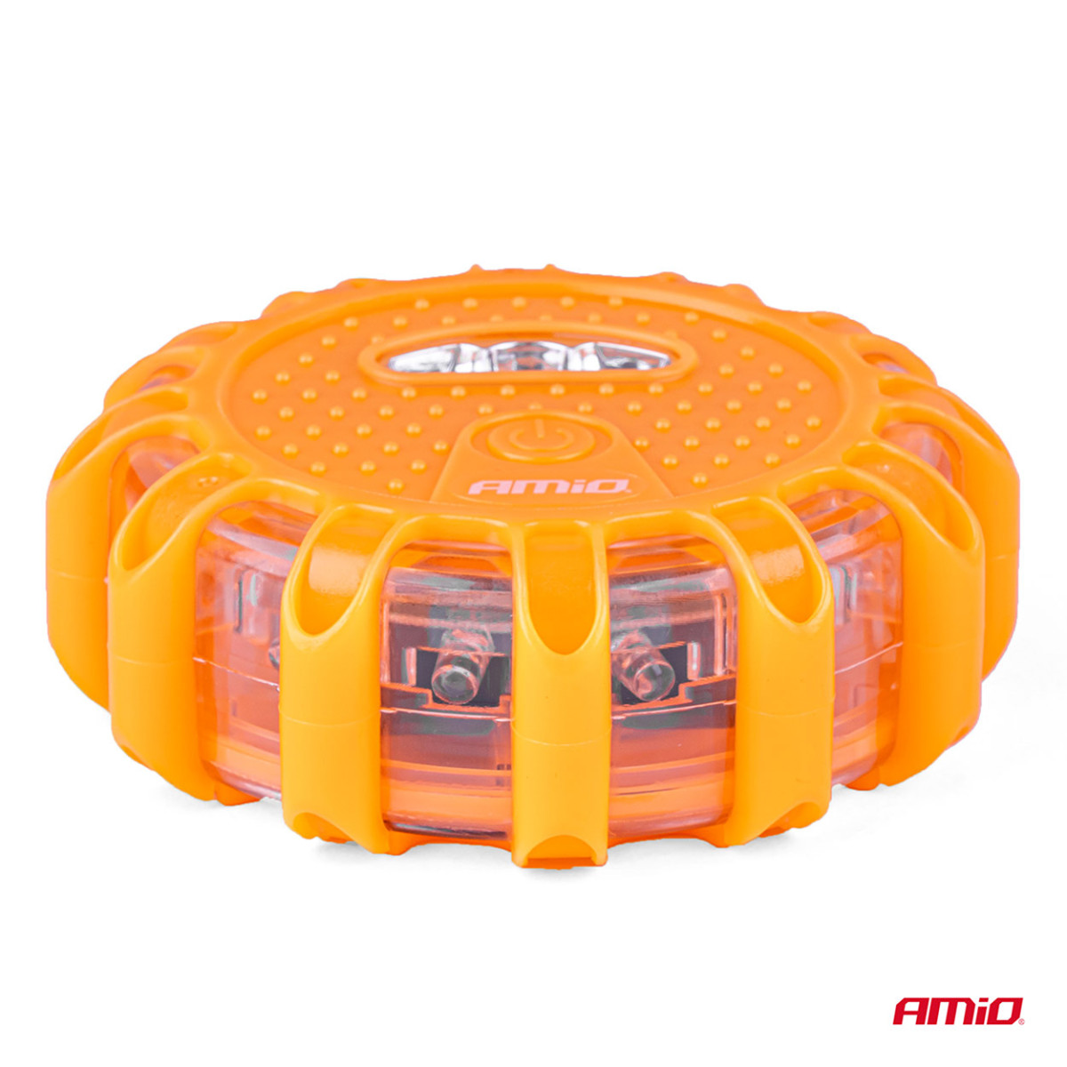LED avarinis šviestuvas su žibintuvėlio funkcija, 12 SMD + 3 SMD, 3×AAA, IP65 AMIO-04828