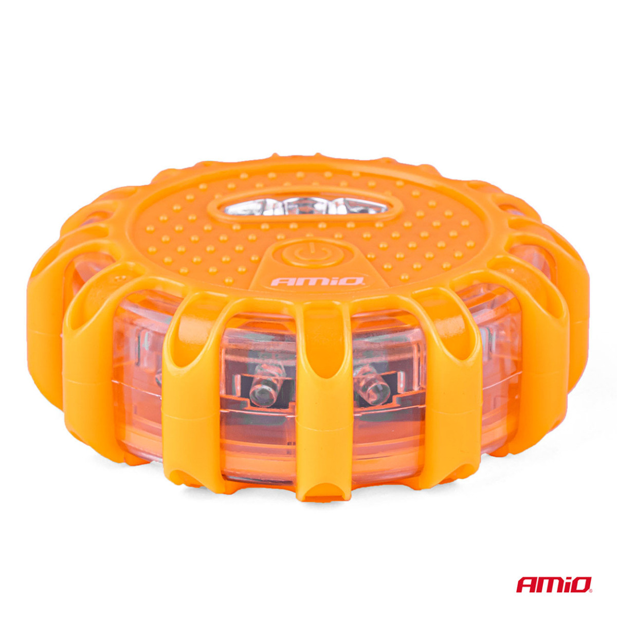 LED avarinės lempos su žibintuvėlio funkcija 12SMD+3SMD, rinkinys 10 vnt. AMIO-04672