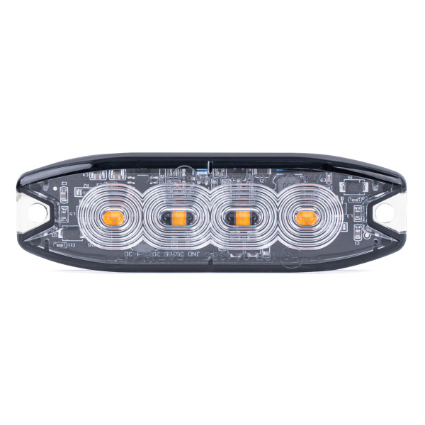 LED įspėjamoji lempa 4 LED R65 R10 12-24V AMIO-02298