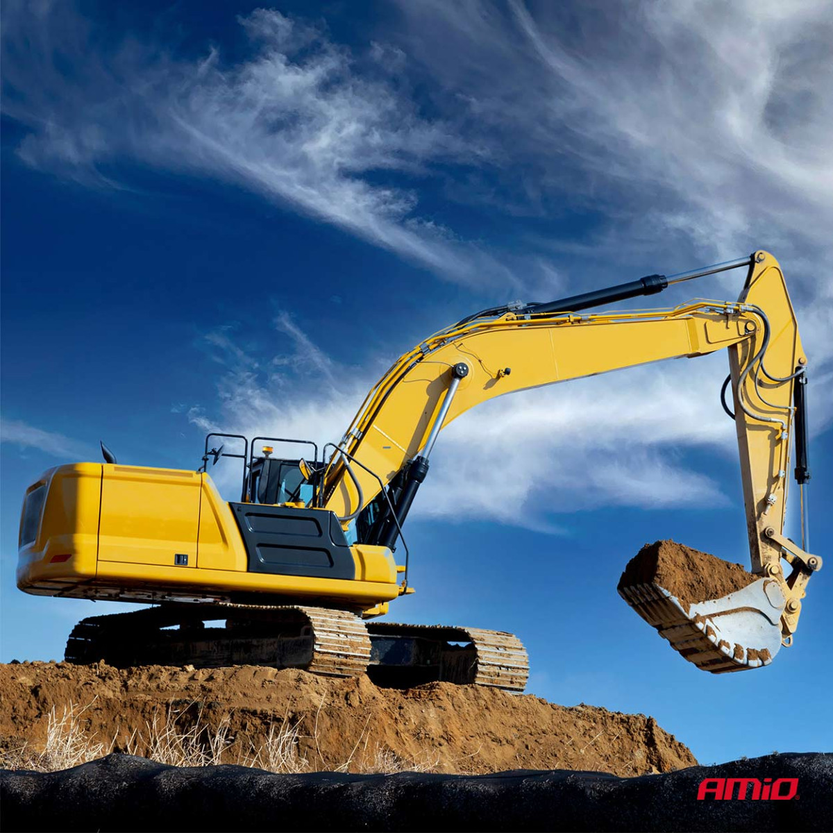 LED įspėjamoji lempa W28P 12V 24V AMIO-04104