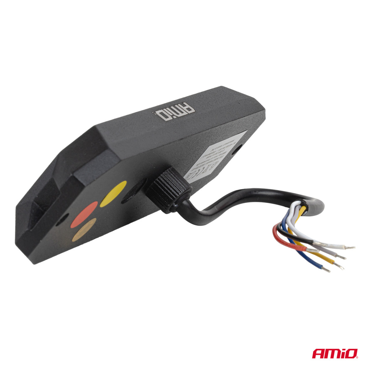 LED gabaritinė įspėjamoji lempa su raudona pozicine šviesa R65 R148 12V/24V 24W AMIO-04863