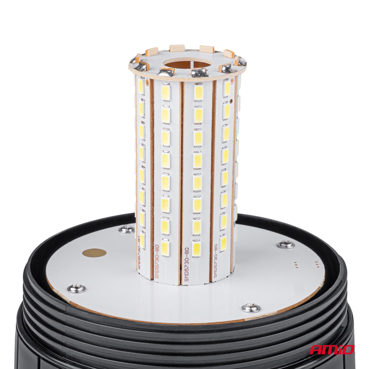 LED įspėjamoji lempa W09M MAG/3 BOLT, ECE R10 80LED 12/24V IP56 AMIO-01502