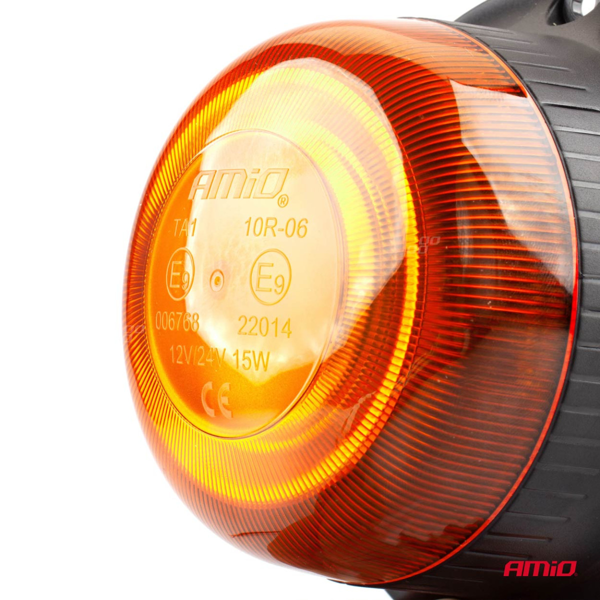 LED įspėjamoji lempa su magnetu W21m R65 R10 18LED 12/24V IP56 AMIO-02925