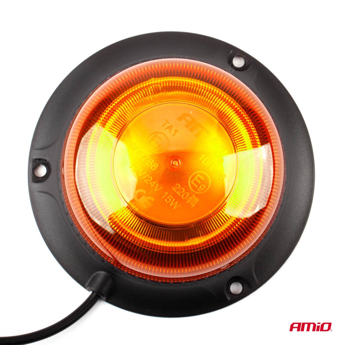 LED įspėjamoji lempa su magnetu W21m R65 R10 18LED 12/24V IP56 AMIO-02925