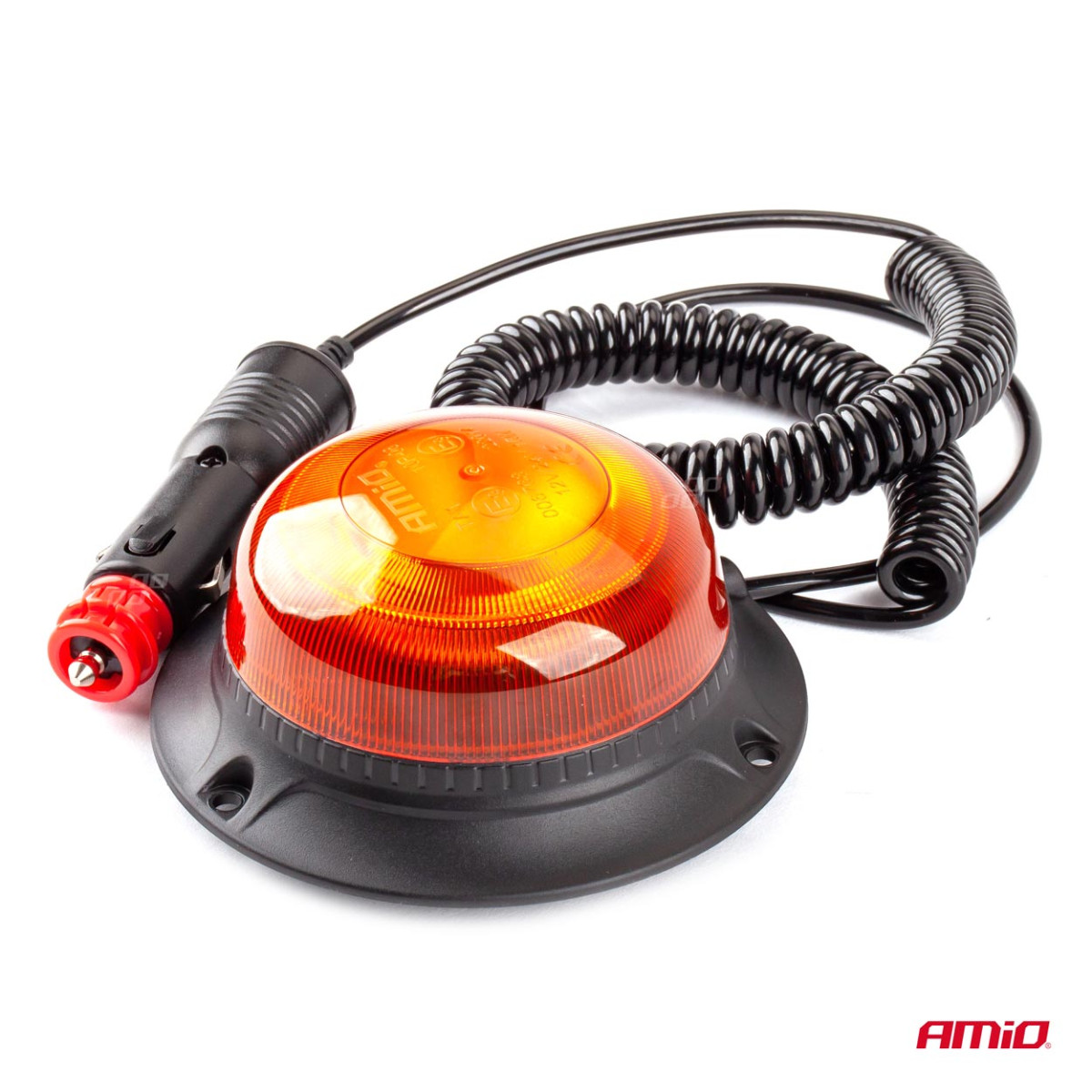 LED įspėjamoji lempa su magnetu W21m R65 R10 18LED 12/24V IP56 AMIO-02925