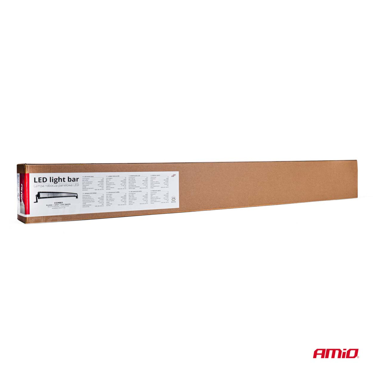 LED panelinė darbo lempa SLIM, lenkta, 130 cm, 9-36V, AWL47