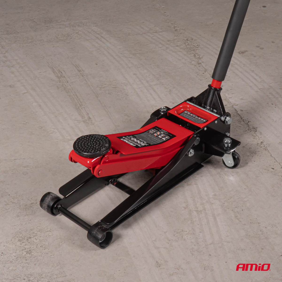 Žemo profilio hidraulinis keltuvas 3000 kg, 75–510 mm, CE, AMIO-04215