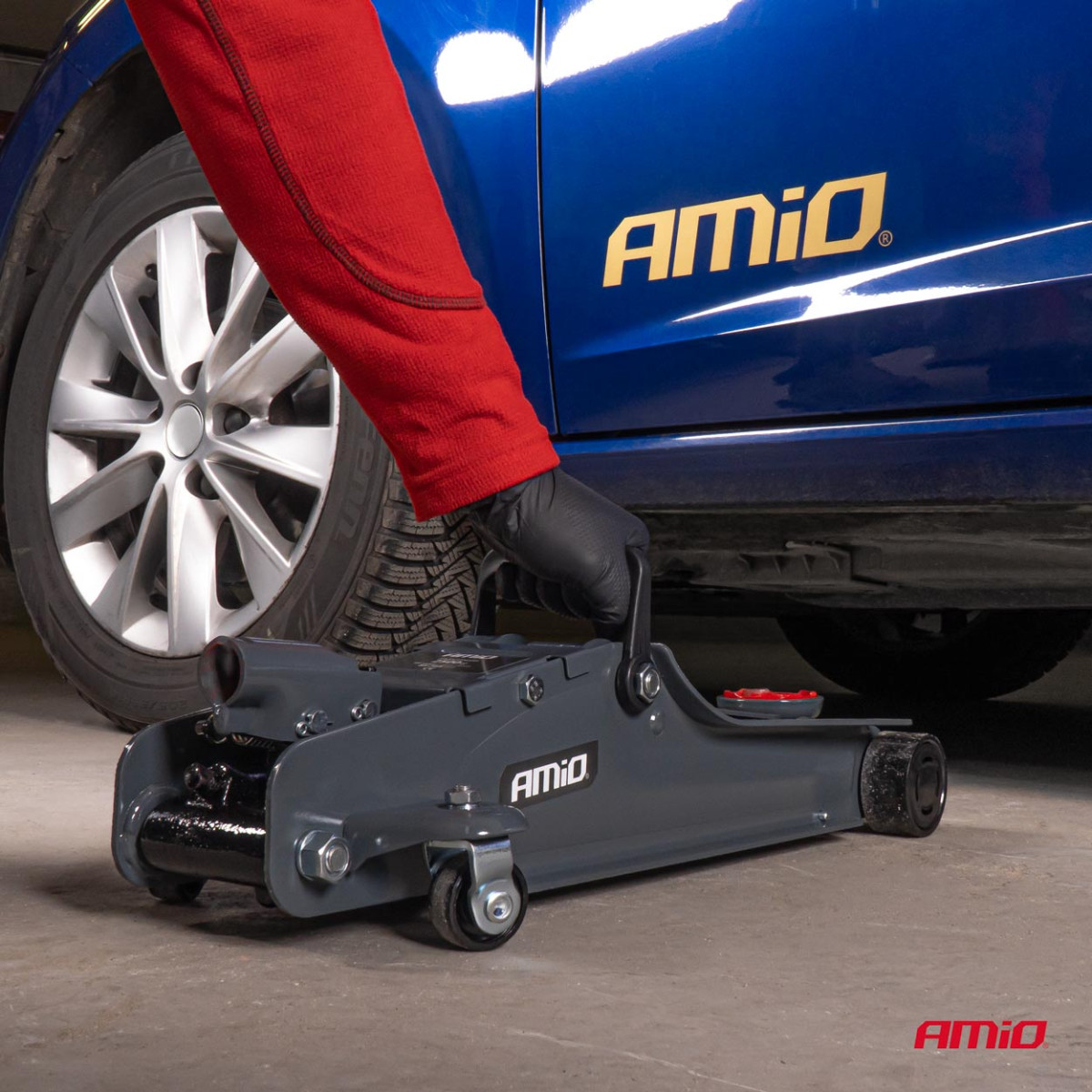 Žemo profilio hidraulinis keltuvas 2500 kg CE AMIO-02501