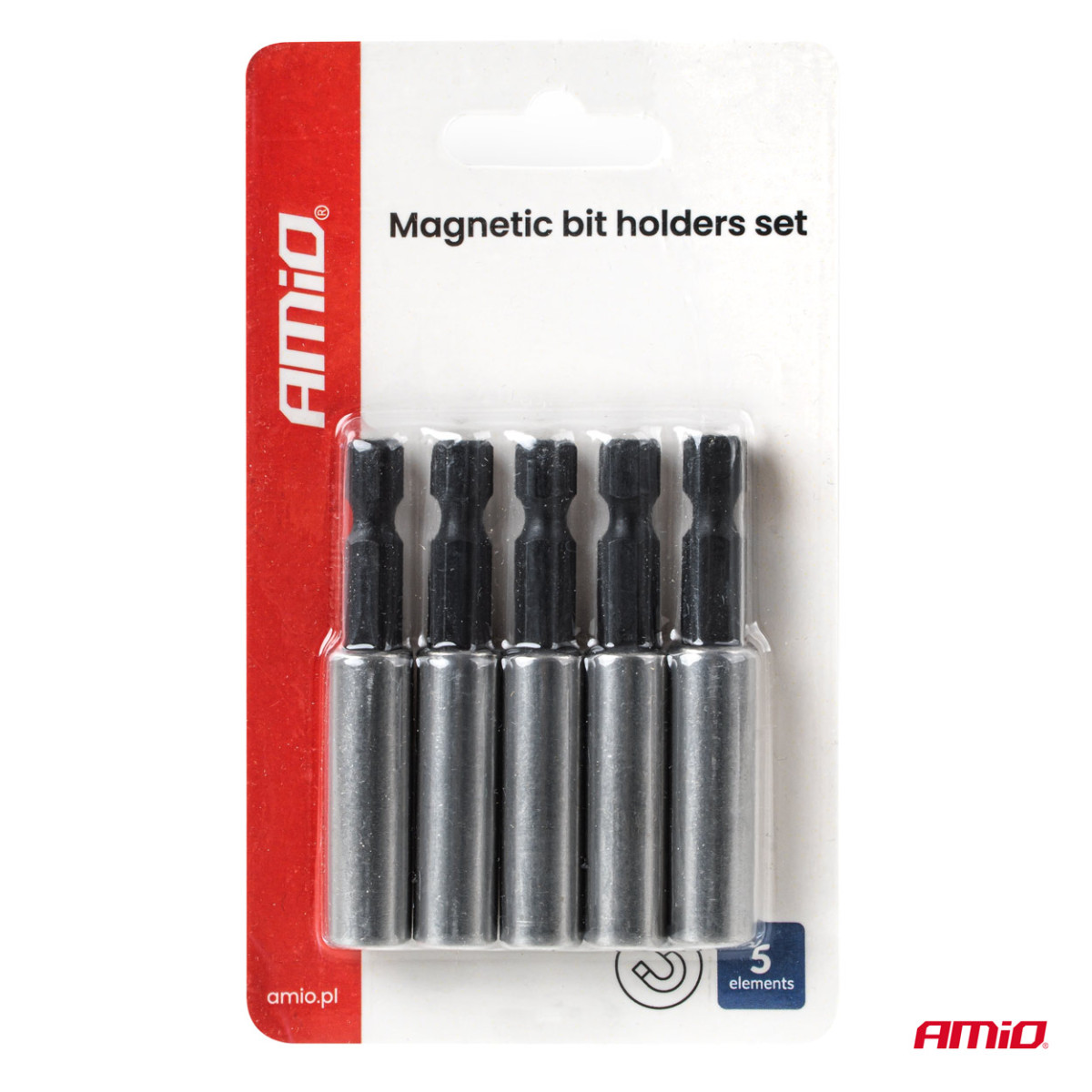 Magnetinių antgalių laikiklių rinkinys, 5 vnt. AMIO-04783