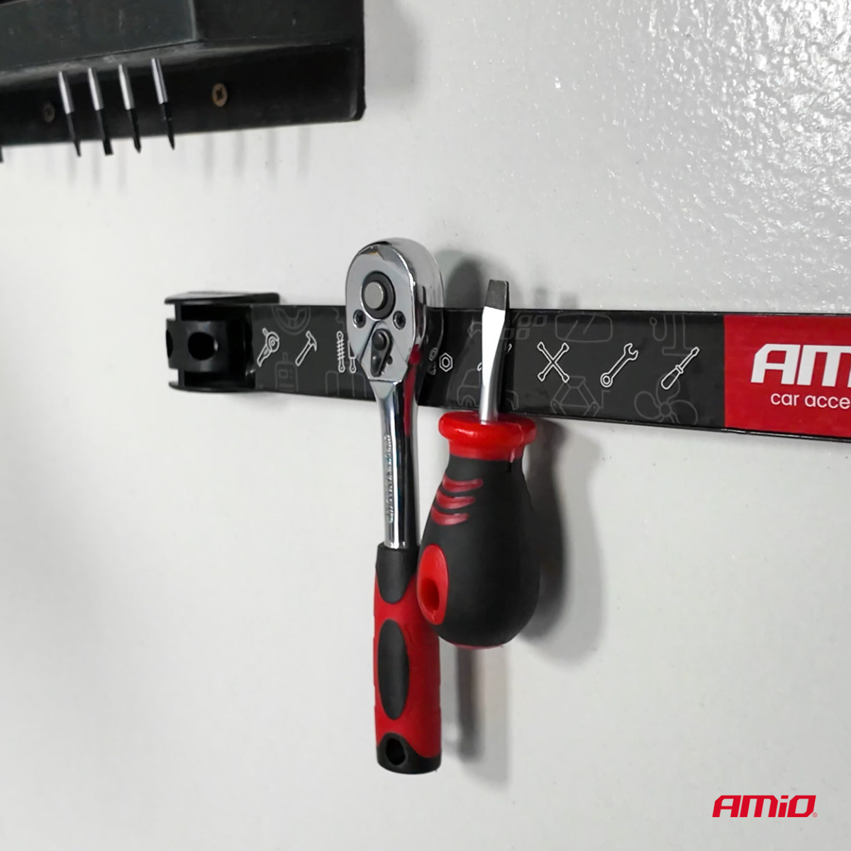 Magnetinės juostos įrankiams, rinkinys 3 vnt. (20 cm, 30,5 cm, 46 cm) AMIO-04263