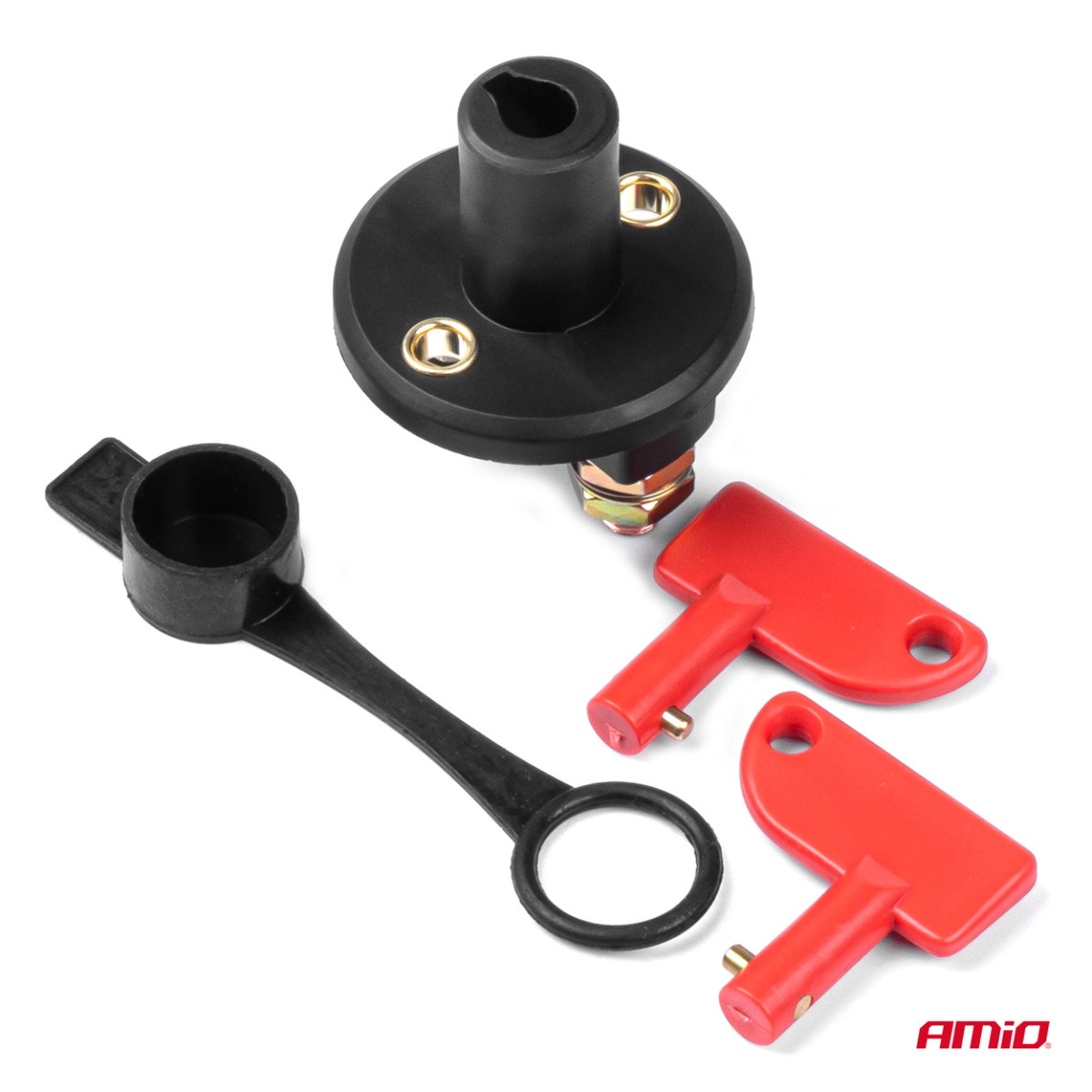 Pagrindinis akumuliatoriaus jungiklis 12/24V max 150A, 300A, AMIO-03023