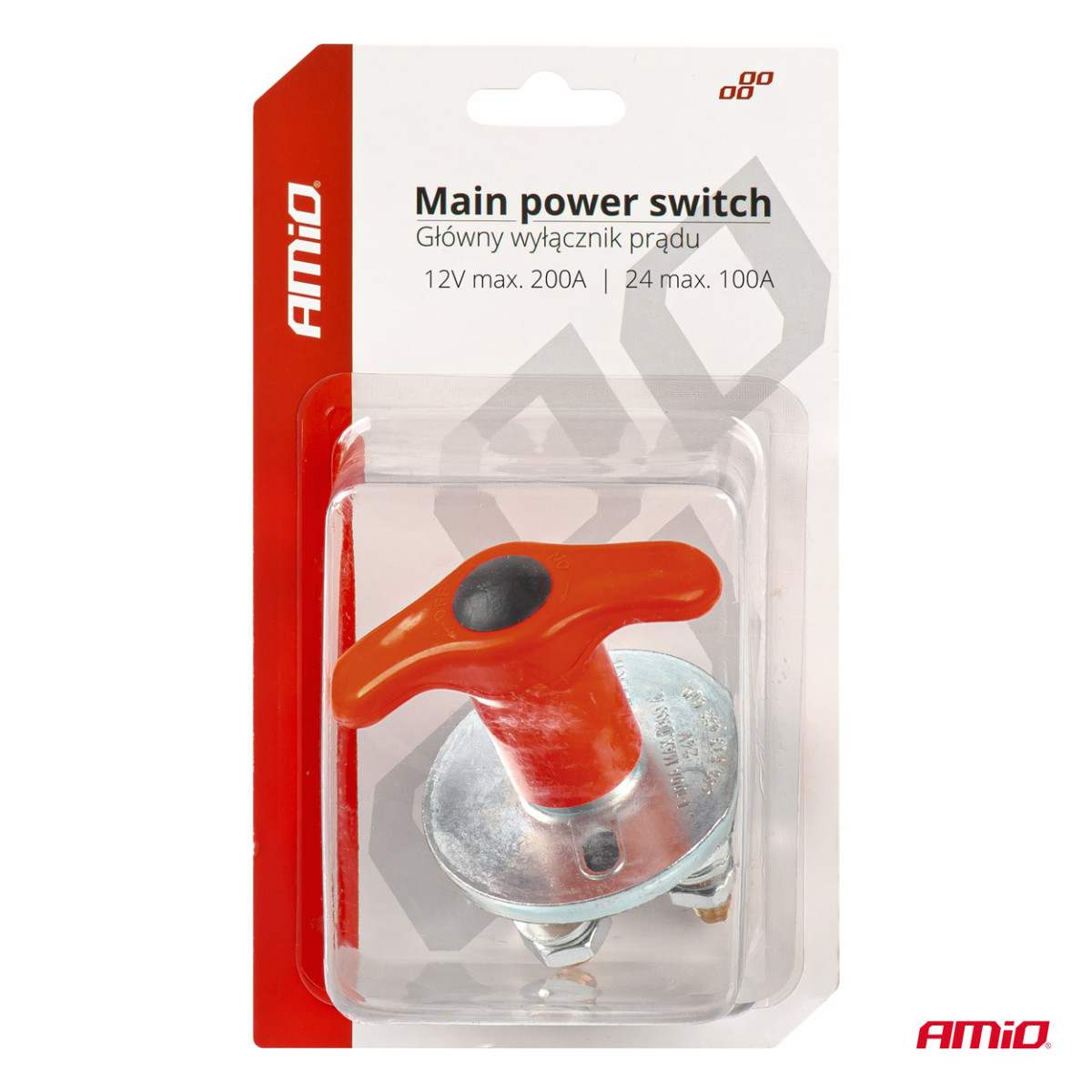 Pagrindinis akumuliatoriaus maitinimo jungiklis 12/24V, 200A (maks. 500A) 