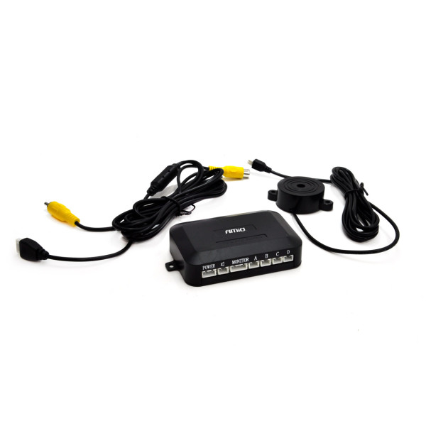 Parkavimo jutiklių centrinė valdymo įranga TFT, 4 jutiklių AMIO-01574