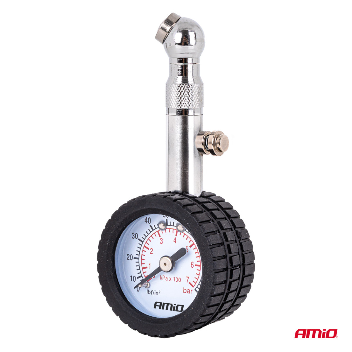 Mechaninis manometras su sukama galvute ir išleidimo vožtuvu 7 bar AMIO-04469