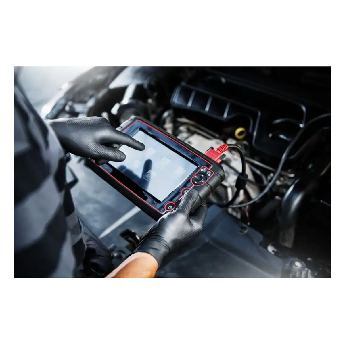 Nitrilinės pirštinės Mercator GoGrip ONE-BY-ONE, juodos, M, 100 vnt.