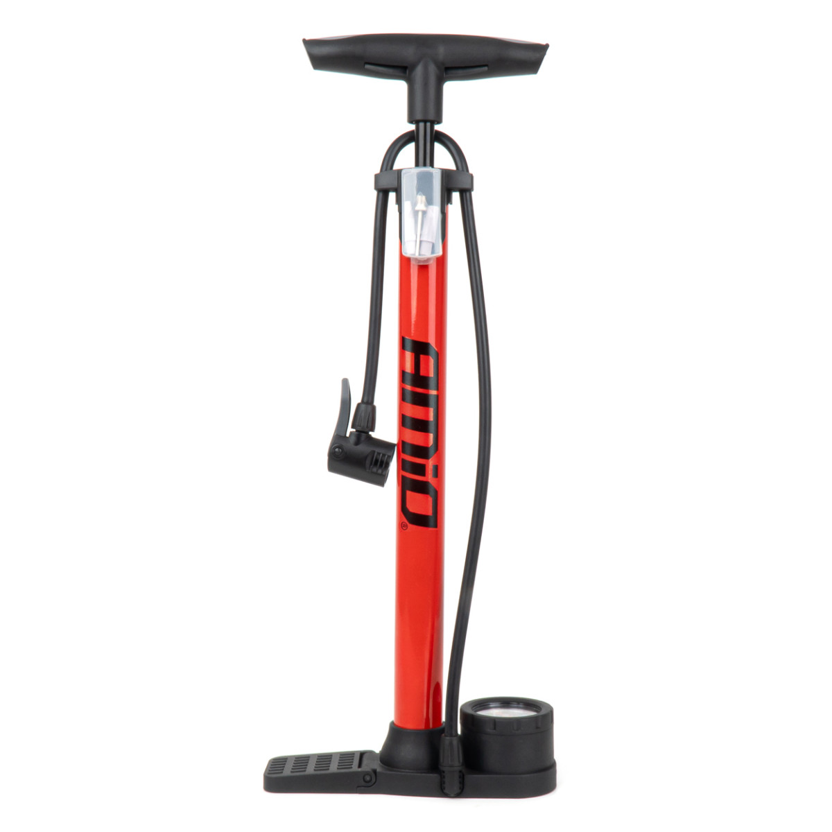 Metalinė rankinė pompa su manometru MINI PU08 AMIO-04343