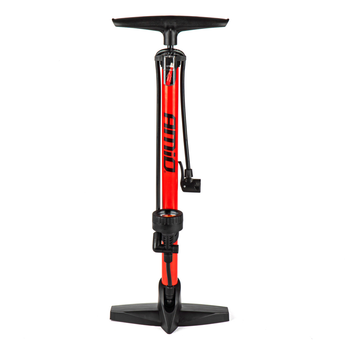 Metalinė rankinė pompa su manometru PU02, AMIO-02146