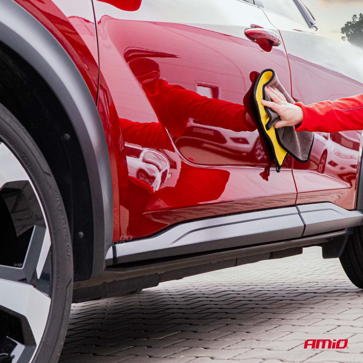 Mikropluošto rankšluostis automobiliui, 30×40 cm, 950 gsm, AMiO-03754