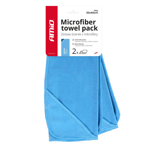 Mikropluošto šluosčių stiklui rinkinys 30x40 cm, 300 gsm, 2 vnt. AMIO-03732