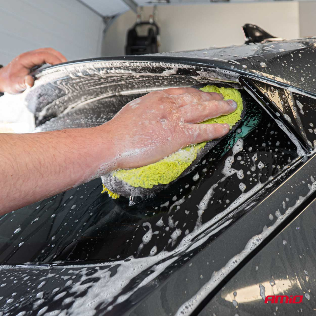 Mikropluošto kempinė, geltona, 23x10,5x5 cm AMIO-02516