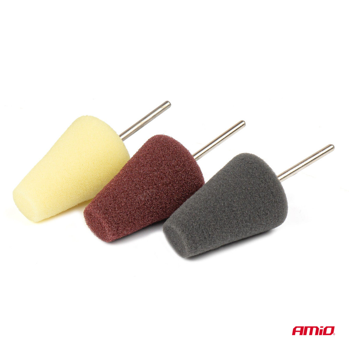 Mini poliravimo kempinėlės, 30 mm kūgio formos AMIO-03715